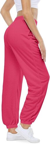 Womens Yoga Pants Lounge Baggy Straight Wide Leg Sweatpants Bottom Slit Yoga Pants with Pockets in Saudi Arabia
