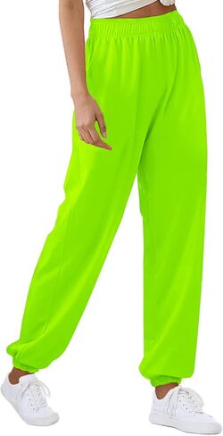 Womens Yoga Pants Lounge Baggy Straight Wide Leg Sweatpants Bottom Slit Yoga Pants with Pockets in Saudi Arabia