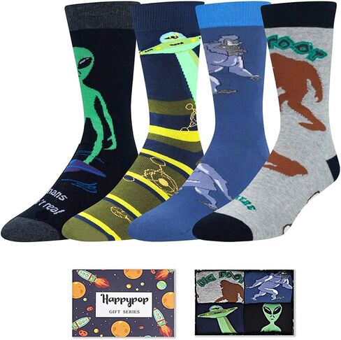 Zmart Space Gifts Bigfoot Big Foot Gifts - Sasquatch Gifts Alien Outer Space Gifts, Bigfoot Alien Space Socks for Men in Saudi Arabia