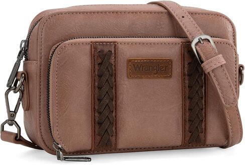 Wrangler Crossbody Bag for Women Shoulder Purse Small Multi Pocket Crossover Bag with Adjustable Strap in Saudi Arabia