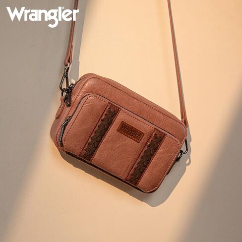 Wrangler Crossbody Bag for Women Shoulder Purse Small Multi Pocket Crossover Bag with Adjustable Strap in Saudi Arabia