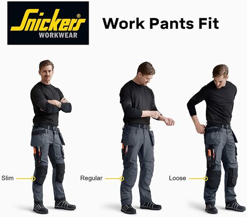 Snickers Workwear U621404043232 RuffWork Canvas Work Pants + Holster Pockets (Black/Black) - 32/32 in Saudi Arabia