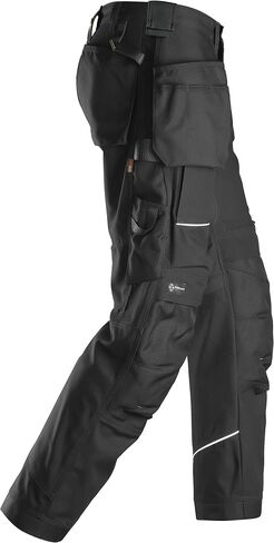 Snickers Workwear U621404043232 سروال عمل قماش RuffWork + جيوب الحافظة (أسود / أسود) - 32/32 in Saudi Arabia