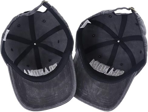 2PCS Grandpa & Grandma Est 2025 Hats for New Grandparents Gifts, Adjustable Embroidered Cotton Dad Mom Baseball Caps in Saudi Arabia