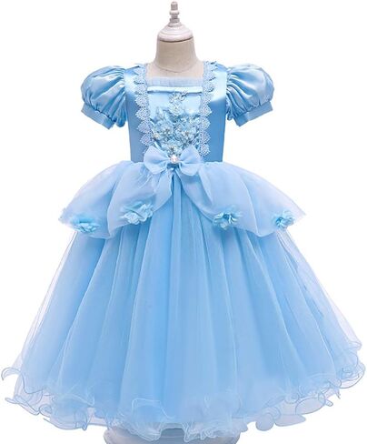 Girls Princess Dress Up Costume Butterfly Tulle Dress+Accessories Birthday Party Halloween Christmas Carnival Cosplay in Kuwait