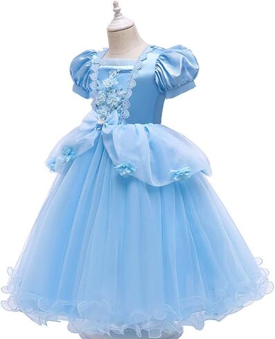 Girls Princess Dress Up Costume Butterfly Tulle Dress+Accessories Birthday Party Halloween Christmas Carnival Cosplay in Kuwait