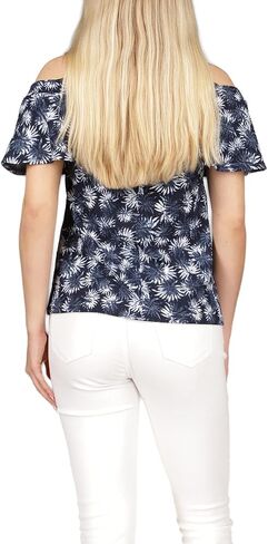 Michael Kors Palm Flounce Halter Top in Saudi Arabia