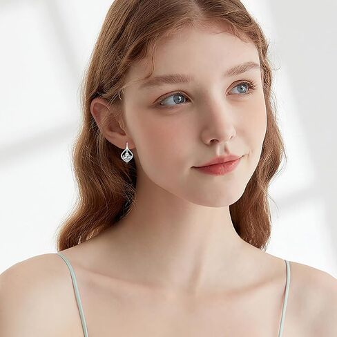 WINNICACA 925 Sterling Silver Animal Earrings for Women | Hypoallergenic Leverback Hoop Earrings | Christmas Anniversary Birthday Jewelry Gifts for Mom Wife Girlfriend Sister Friend in Kuwait