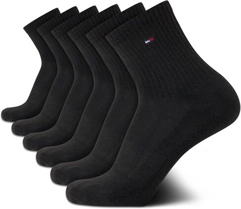 Tommy Hilfiger Men's Socks - Athletic Cushioned High Quarter Cut Socks (6 Pack) in Saudi Arabia
