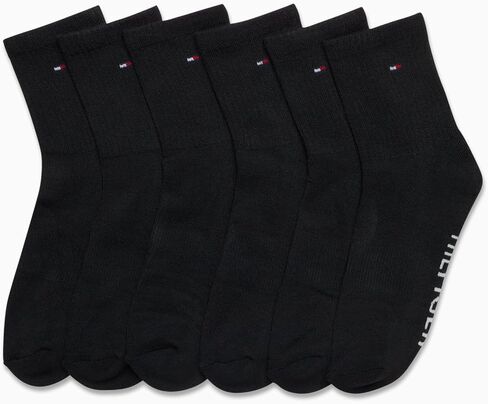 Tommy Hilfiger Men's Socks - Athletic Cushioned High Quarter Cut Socks (6 Pack) in Saudi Arabia