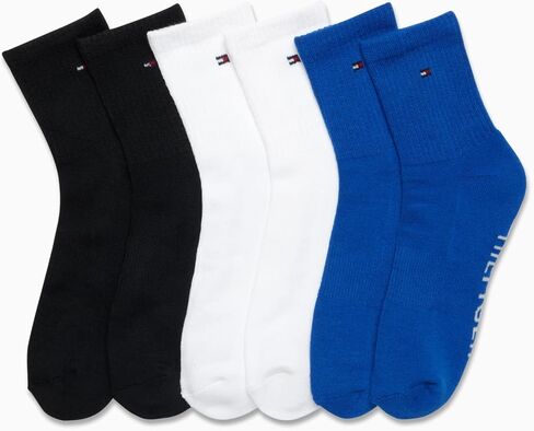 Tommy Hilfiger Men's Socks - Athletic Cushioned High Quarter Cut Socks (6 Pack) in Saudi Arabia