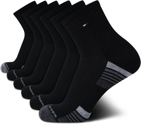 Tommy Hilfiger Men's Socks - Athletic Cushioned High Quarter Cut Socks (6 Pack) in Saudi Arabia