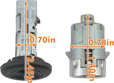 Ignition Switch Door Lock Cylinder with Keys Kit Compatible with Chevy Avalanche 1500 2500 Silverado 1500 2500 for GMC Sierra 1500 3500, Replace 7012945, 15298924, 88937321, 88937322 in Saudi Arabia