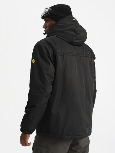 GEMYSE Men's Windproof Ski Jacket Warm Raincoats Snowboarding Hooded Parka With Multi-Pockets in Kuwait