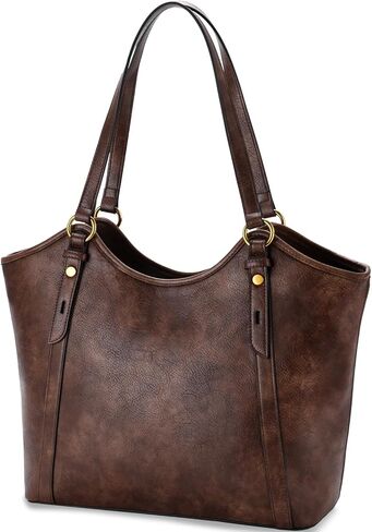 VASCHY Tote Bag Purse for Women, Fashion Large Vegan Leather Top Handle Satchel Shoulder Bag Handbag with Zipper for Work in Kuwait