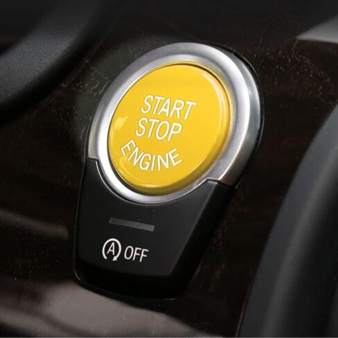 Black Sports Start Stop Button Cover Engine Switch Power Ignition Trim Replacement for BMW 5 6 Series GT X3 X4 G30 G32 G01 G02 in Saudi Arabia