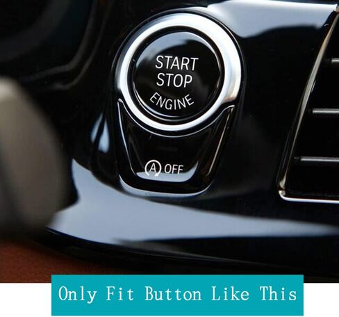 Black Sports Start Stop Button Cover Engine Switch Power Ignition Trim Replacement for BMW 5 6 Series GT X3 X4 G30 G32 G01 G02 in Saudi Arabia