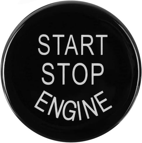 Black Sports Start Stop Button Cover Engine Switch Power Ignition Trim Replacement for BMW 5 6 Series GT X3 X4 G30 G32 G01 G02 in Saudi Arabia