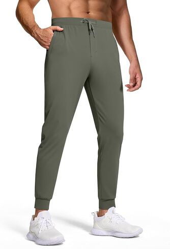 بنطال رياضي للجري للرجال مع جيوب بسحاب، بنطال رياضي برباط مطاطي للتمرين الرياضي in Kuwait