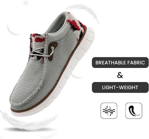 EGMPDA Mens Slip on Loafers Boat Shoes Non Slip Walking Sports Shoes Driving Shoes Casual Office Shoes Gym Lightweight Comfortable Shoes in Saudi Arabia
