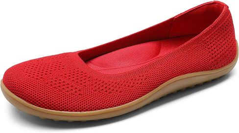 DREAM PAIRS Women's Ballet Flats, Wide Toe Box Knit Flats for Women with Arch Support, Comfortable Slip On Dressy Travel Work Business Office Shoes for Women in Saudi Arabia
