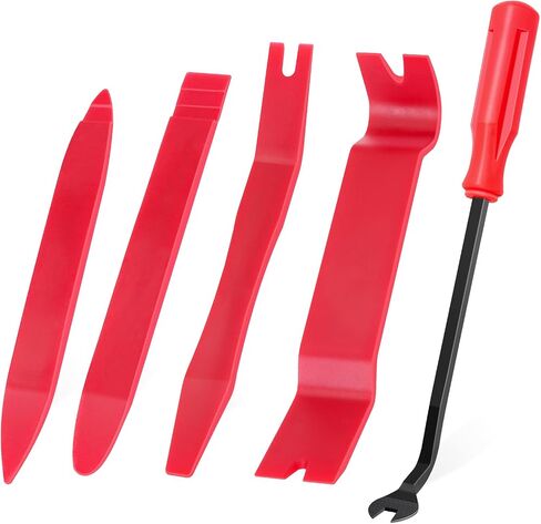 Auto Trim Removal Tool Set, 5pcs Plastic Pry Tool Kit, Auto Trim Tool, Prying Tool, Car Door Panel Clip Revmoal Tool, Fasteners Remover in Saudi Arabia