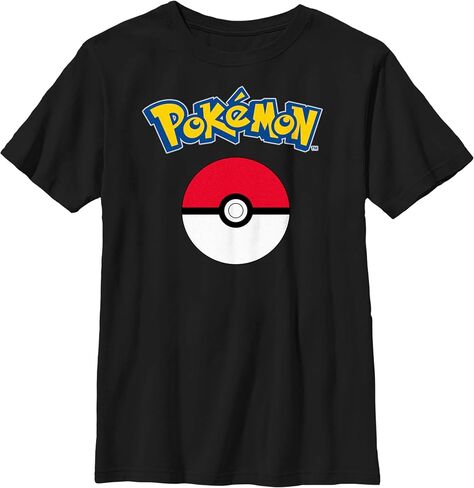 Pokemon Kids Logo Outline Boys Short Sleeve Tee Shirt in Saudi Arabia