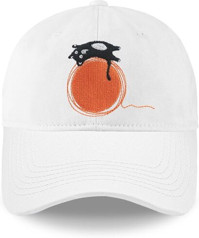 Cat Mom Hats, Cat Gifts for Women, Embroidered Washed Adjustable Baseball Caps for Cat Lovers Mama Wife, Cat Themed Gifts in Saudi Arabia