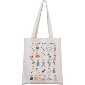 MNIGIU Trad Climbing Tote Bag Rock Climbing Gift Rock Climbing Lovers Gift Rock Climber Gift
