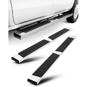 OCPTY 6 Inches Running Boards, Steps Nerf Bars Compatible for Nissan Frontier 2005-2023 Crew Cab Only, Aluminum Black Side Steps Nerf Bars