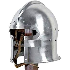 Thor Brand Functional Medieval Flared Barbute Fighting Combat Helmet Steel SCA LARP Rustic Vintage Home Decor Gifts