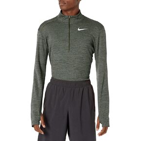 Men's Nike Pacer Top Half Zip, Nike Pullover with Mock-Neck Collar, Black/Black/Reflective Silver, 2XL