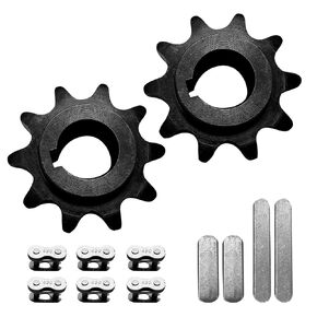 40 41 420 Chain Front Sprocket 10 Tooth 5/8" Bore for Coleman KT196 CT200U BT200X CT200U-EX 200cc Trailmaster XRX Hammerhead Mudhead 80T Mini Bike Go Kart Sprocket 20/30 Series Torque Converters
