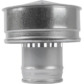 Vent Systems 5" Inch Galvanized Steel Round Roof Vent Cap - All-Season Round Exhaust Protector Cap - Perfect Insulation Roof Vent Cover - Chimney Rain Guard 125 mm
