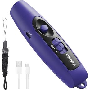 UNIWA Electronic Whistle with USB Charging, 3 Tone & 3 High Volume Hand Emergency Whistle for Referee Coaches Teacher, Outdoor Sport Game Camping Safety electric whistle with Lanyard