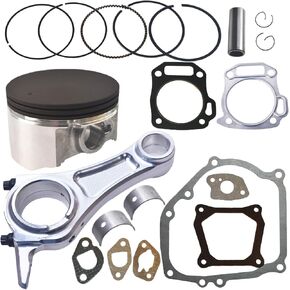 Billet Rod（3.328） Kit 70mm Ceramic Coated Flat Top Piston .550 for the Harbor Freight Predator 212cc Hemi and Non-Hemi versions Engine.