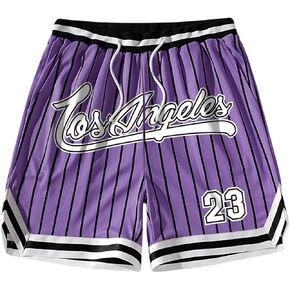 SHENHE Men's Summer Graphic Shorts Drawstring Waist Sports Track Shorts