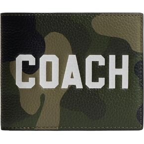 COACH Men's 3-in-1 Wallet with Camo Print Graphic, One Size