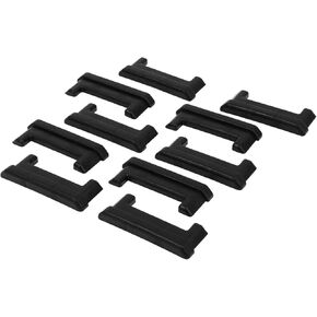 Mytee Products (20 Pack) E-Track Rail End Caps for Horizontal E Track | Black Plastic End Protector Cap for Horizontal E Track Tie-Down Rails in Enclosed/Utility Trailers, Cargo Vans, Pickup Trucks