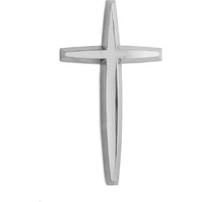 Nambe Wall Cross | Holiday Symbol for Christmas Décor, Wedding, or Housewarming | Measures 9 x 5 Inches | Made of Nickel Plate | Designed by Maureen McTamney
