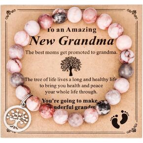Kivosliviz New Grandma Gifts First Time 2024 2025 Grandmothers Bracelet Ornament Grandma to Be Jewelry