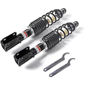 Front Left Right Shocks Absorber Monotube Shocks Set Compatible with 2007 2008 2009 Can-Am Outlander 500 MAX 500 Gas-Powered Dual-Rate Black Springs ATV 706200661 2 pcs