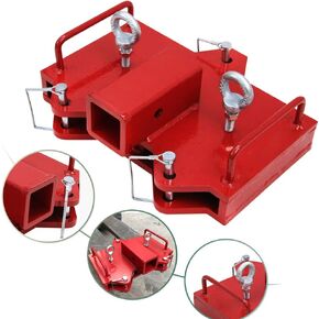 NIXFACE Forklift Trailer Hitch Attachment —2" Trailer Hitch Receiver for Dual Pallet Forks…