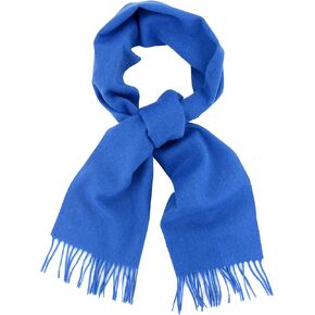 Biagio 100% Wool NECK Scarf Solid Royal Blue Color Scarve for Men or Women
