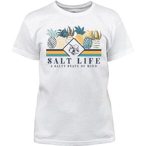 Salt Life Girls' Pineapple Spike Youth Short Sleeve Classic Fit Shirt