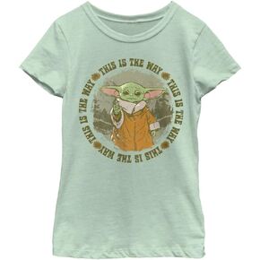STAR WARS Mandalorian Conservation is The Way Girls Short Sleeve Tee Shirt