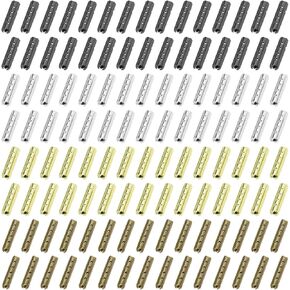 SING F LTD 120pcs Shoelace Tip Shoelaces Metal Aglets Shoelace Tips Head Aglets Replacement Tips for Canvas Sneakers DIY Repairing Assorted 4 Colors