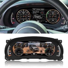 Digital Instrument Cluster Display for Jeep Wrangler JK 2011-2017 Speedometer Upgrade,12.3"HD screen1920*720,2S Fast Boot,Plug&Play,Non-Destructive Install,OTA Upgrade
