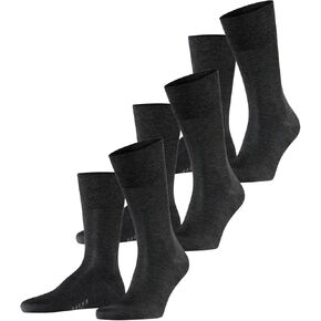 FALKE Men's Tiago Cotton Dress Socks, 3 Pairs