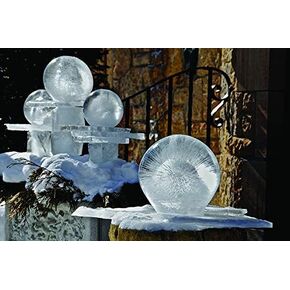 Globe Ice Lantern Ultimate Kit Plus LED - Makes 18 Globes Ice Lanterns | Includes 4 Reusable Balloon Shaping Freezing Bases | 2 LED Light Puck | Full Color Step-by-Step Instructions